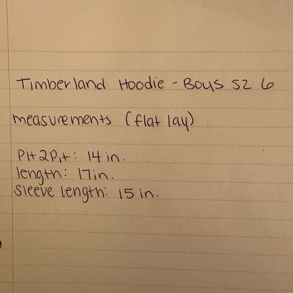 Timberland Boys Logo Sweatshirt Hoodie Size 6 Pullover Olive Green Outdoors Cozy - Picture 6 of 7